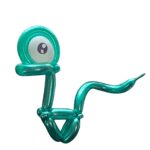 Teal balloon creature with large eye design.
