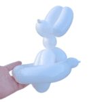 White balloon animal shaped like a rabbit.